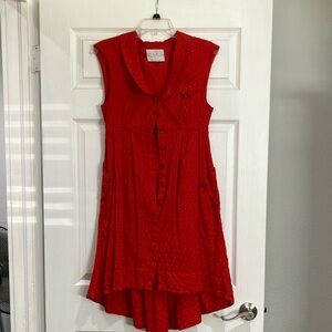 Anthropologie Postage Stamp Vintage Inspired Dress